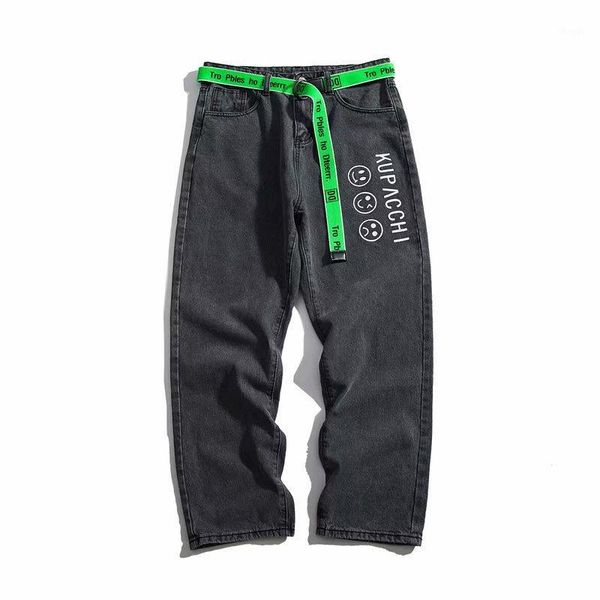 

autumn winter boys pants 2020 fashion denim teenagers new loose straight korean trend wild harem jeans1, Blue