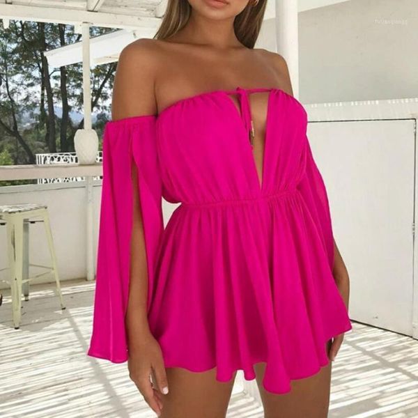 

new off the shoulder hollow dress for women stylish halter deep v mini dress high waist clubwear vestidos elegantes sexys1, Black;gray