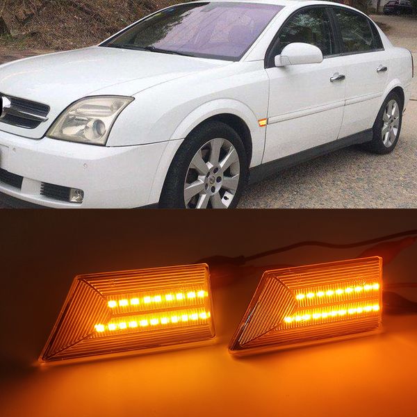 1 par LED Car Light para Opel Signum Vectra C 2003-2008 Luz de Sinal Lâmpada Dinâmica Marcador Lateral Blinker Flowing Lighting