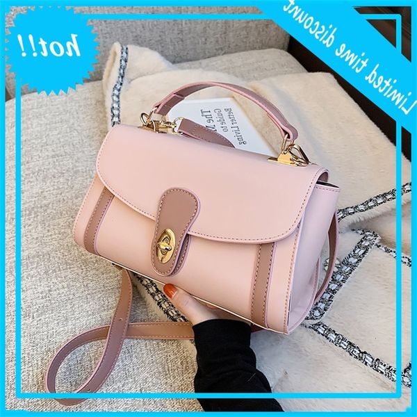 

2020 new fashion one shoulder small square women's messenger bag simple handbag