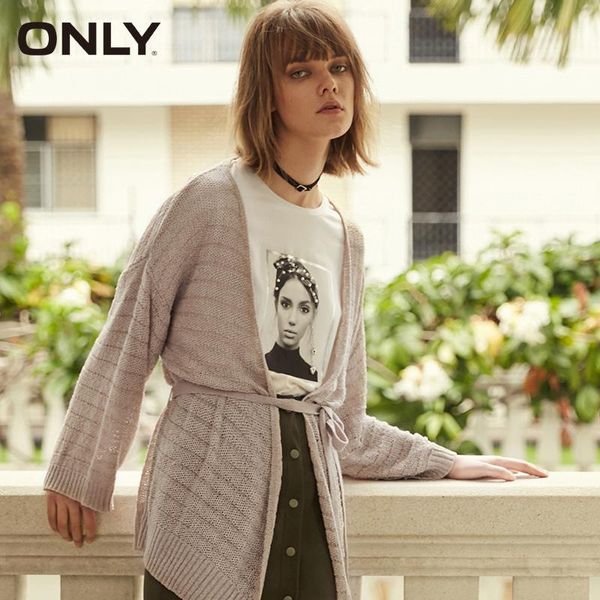 

women's knits & tees only spring loose fit pure color cardigan| 11913a508, White