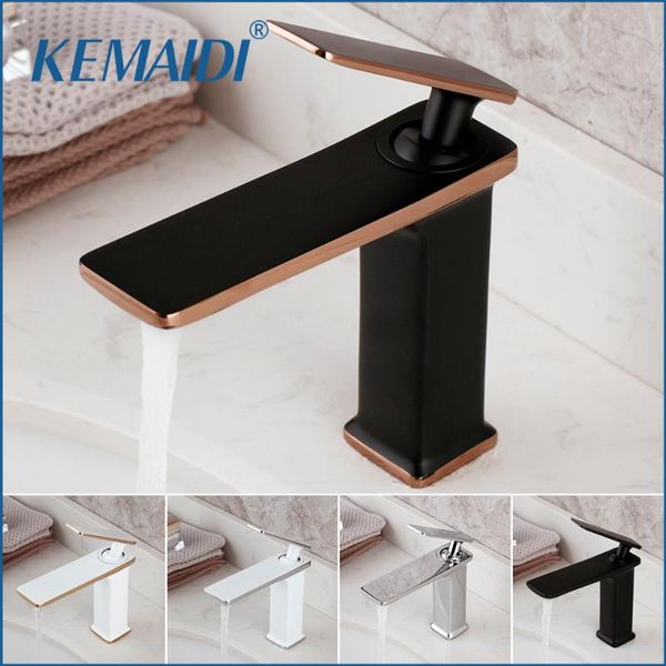 

bathroom sink faucets kemaidi bath basin faucet brass chrome black brush nickel mixer tap vanity cold water
