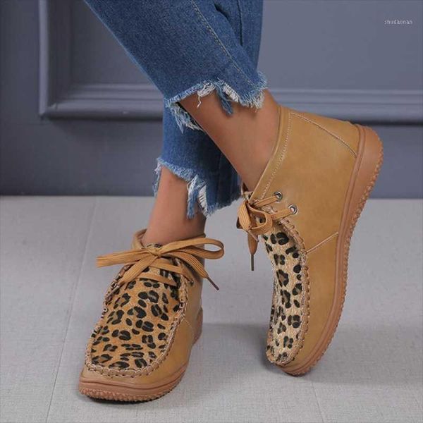 

boots old-fashioned women shoes big size female casual flat lightweight lace-up in stock1, Black