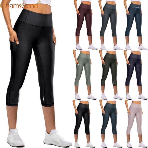 

yoga outfits women seven pants seamless workout leggings pocket fitness sports gym running athletic elasticized 20211, White;red