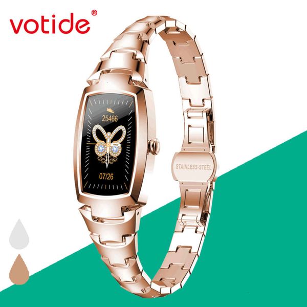 

votide h8pro color screen fashion women's smart wristwatch heart rate blood oxygen waterproof exercise wristb