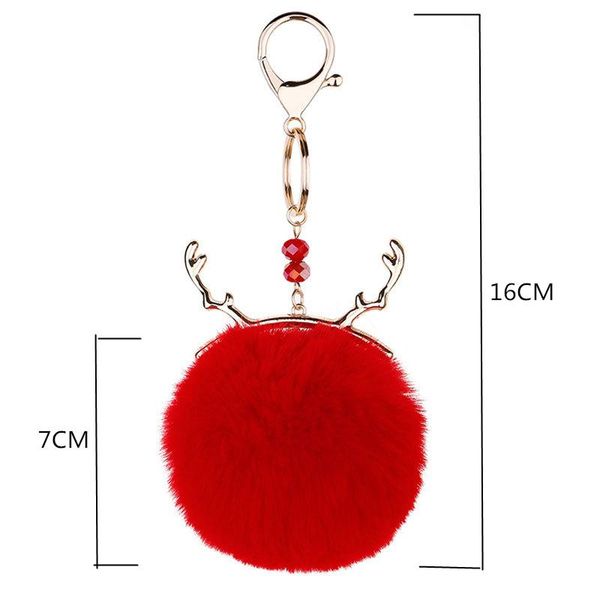 

1pcs fashion plush ball keychain diy jewelry curtain garments decorative accessories key chain handbag pendant craft tassels h jllajv