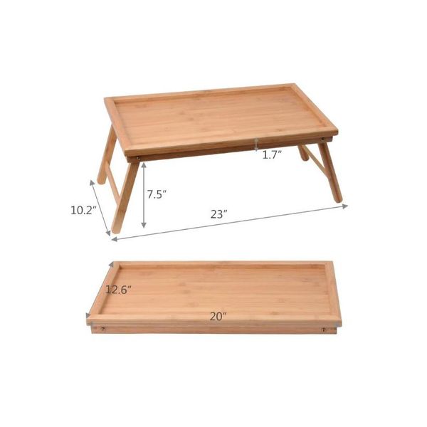 

sufeile wooden folding laptable breakfast serving bed trays adjustable foldable with and legs computer desk stand wmtrtc petsyard