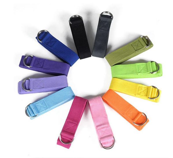 

long type yoga stretch strap training belt waist leg fitness gym gym d-ring pilates fitness figure waist leg