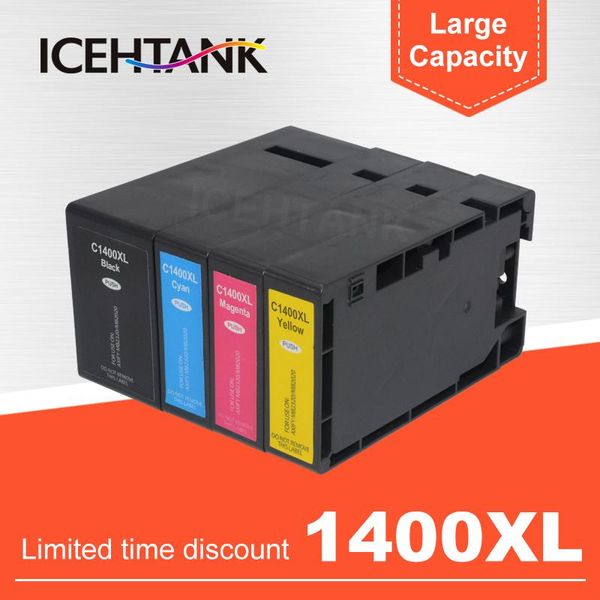 

ink cartridges icehtank pgi-1400 compatible for canon maxify mb2340 mb2040 mb2140 mb2740 printer pgi 1400xl pgi1400xl