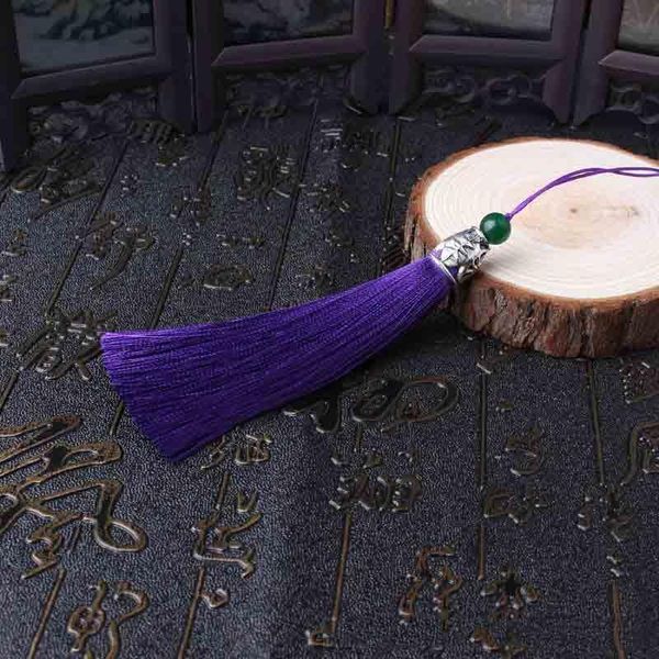 

12pcs lot jade alloycap bead tassel silk fringe bangs flower tassel decorative garment for curtains home decoration accessories h jllrso