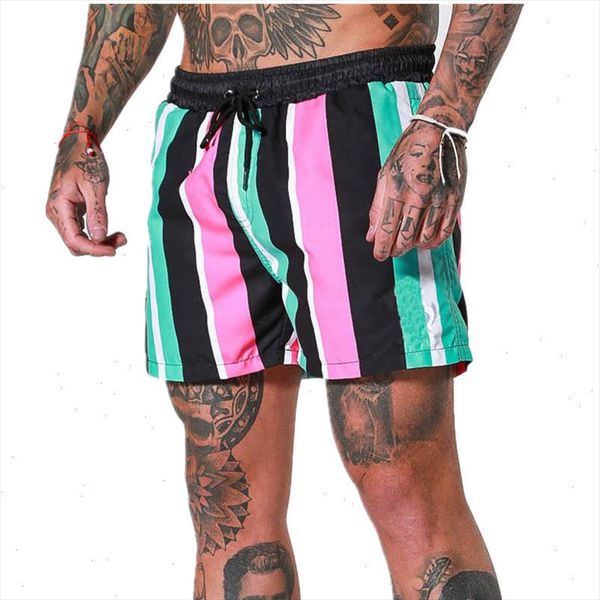 

new summer rainbow color fashion mens sports beach shorts bodybuilding shorts fitness jogging casual gym mens shorts, White;black