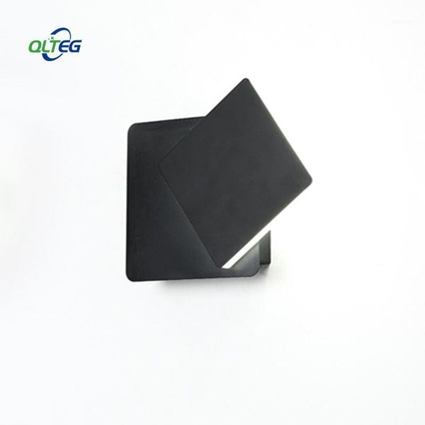 

wall lamp qlteg 2pcs led 360 degree rotation adjustable bedside light 4000k black creative white modern aisle1