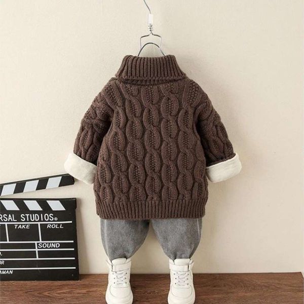 

children's pure 2020 winter new korean high necked sweater hie7, Blue