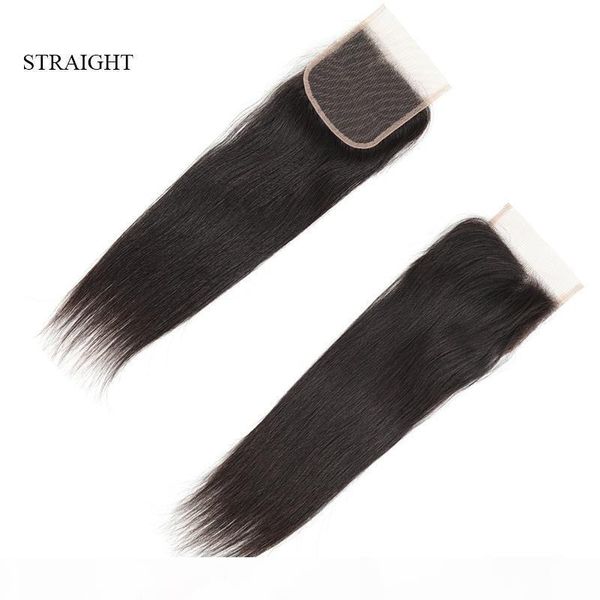 

dilys human hair closure straight body wave deep wave curly virgin human hair brazilian idian malaysian hair closure natural color 8-20inch, Black;brown