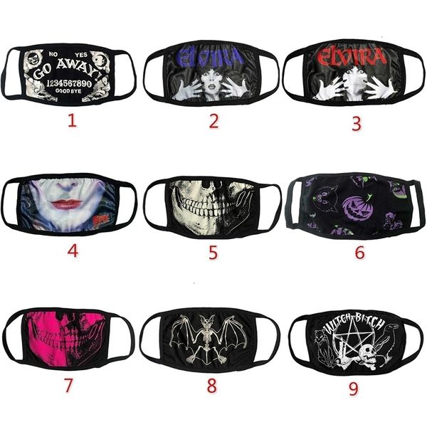 

wholesale fashion printed reusable cotton face halloween masks breathable mask outlet washable wskci