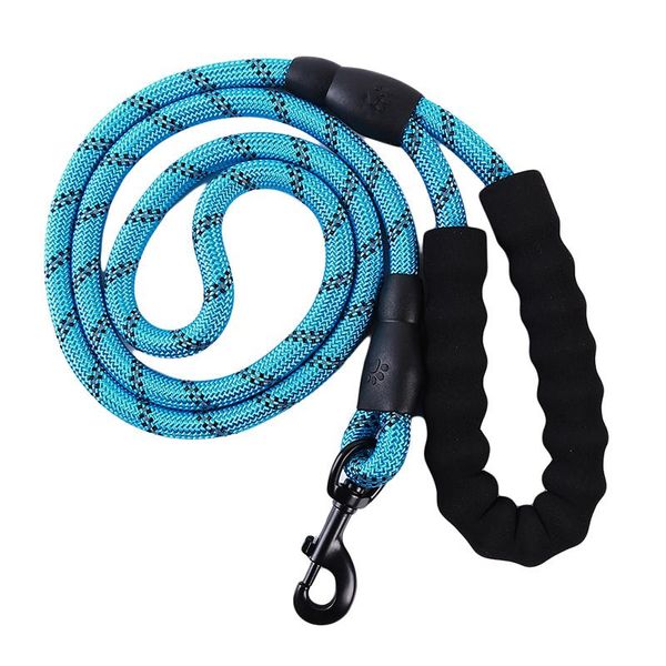 

durable nylon dog sling color pet dog leash night reflective walking training traction rope leash with