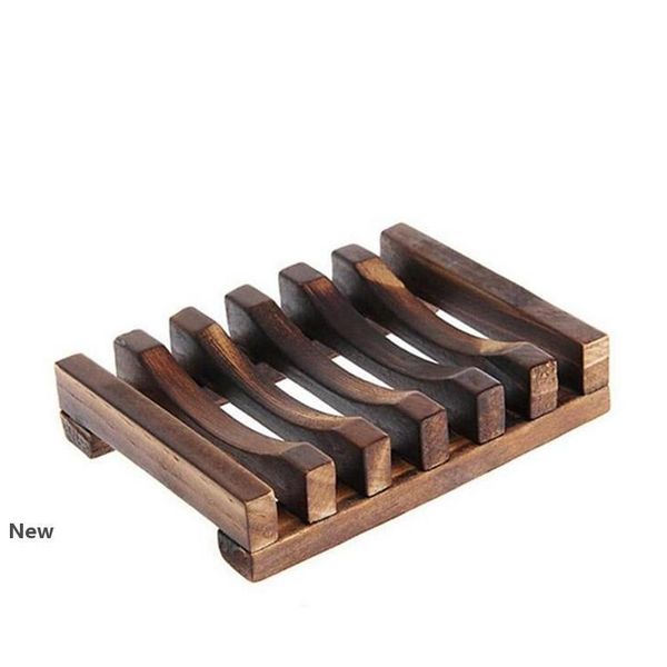 

natural wooden soap dish tray holder storage soap rack plate box container for bath shower plate tray 500pcs iia110