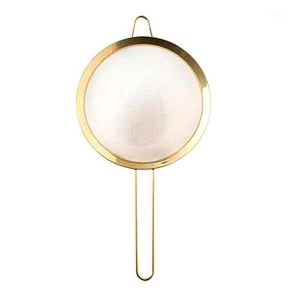 

stainless steel fine mesh oil strainer golden flour sifter sieve colanders flour coffee mesh filter baking tools kitchen bakewar1