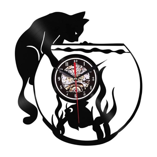 

wall clocks creative cat style non-ticking silent antique rubber clock for home kitchen office modern design