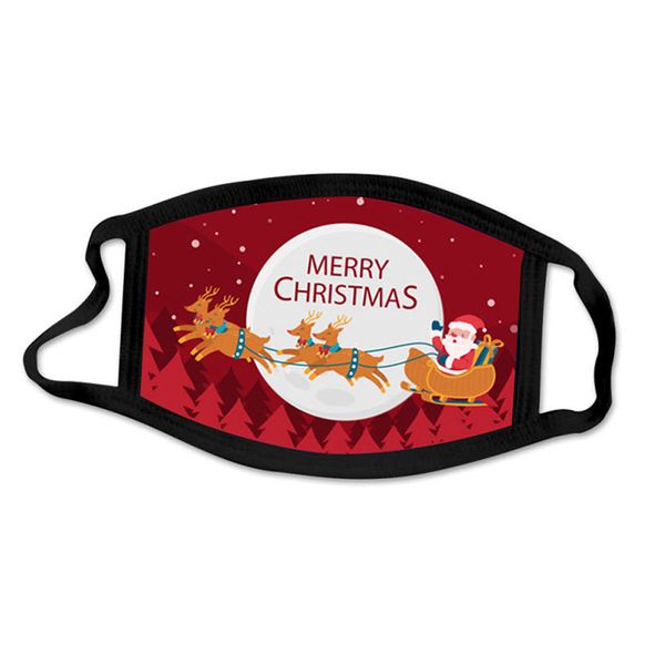 

mask new fashion christmas face masks printed xmas anti dust fog snowflake mouth cover breathable washable reusable adul