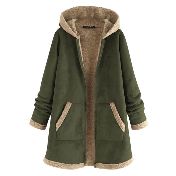 

slim 2020 new hooded winter women's jacket fashion casual long warm coat brand ladies parkas nov 14th q1215, Black