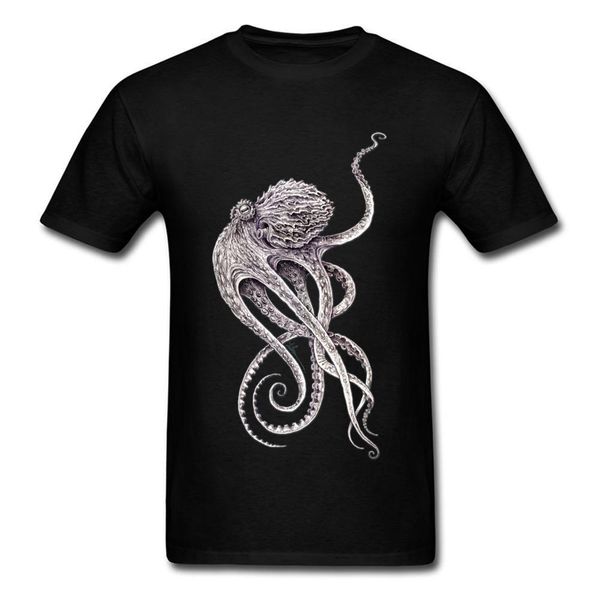 

black t-shirt men elegant ocs print t shirt steampunk tees personalized short sleeve tshirt father day gift cloth, White;black