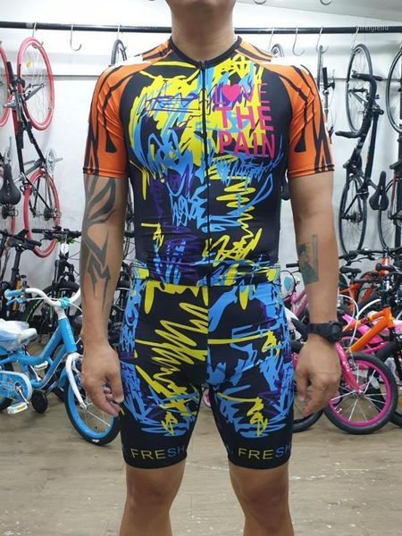 

2020 pro team triathlon suit men's cycling skinsuit summer jumpsuit one pieces ropa ciclismo bicycle set short sleeve bodysuit1, Black;blue