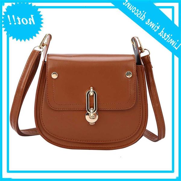 

fashion saddle shoulder for women 2021 new pu small crossbody messenger bag individuality lock design women's purses