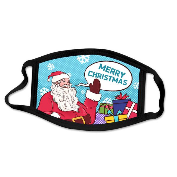 

christmas fashion child face masks windproof for washable cartoon cotton masks fashionable santa c