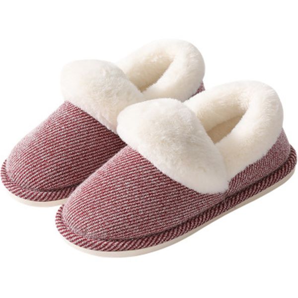 

furry slippers for women winter home shoes 2020 plush cozy soft female indoor slippers with fur bedroom family shoes size 35-44 y1202, Black