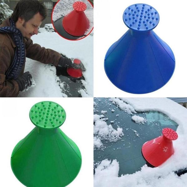 

3pcs /1set magic shovel cone ice scraper window glass cleaning tool outdoor funnel windshield car snow remover drop qyladv