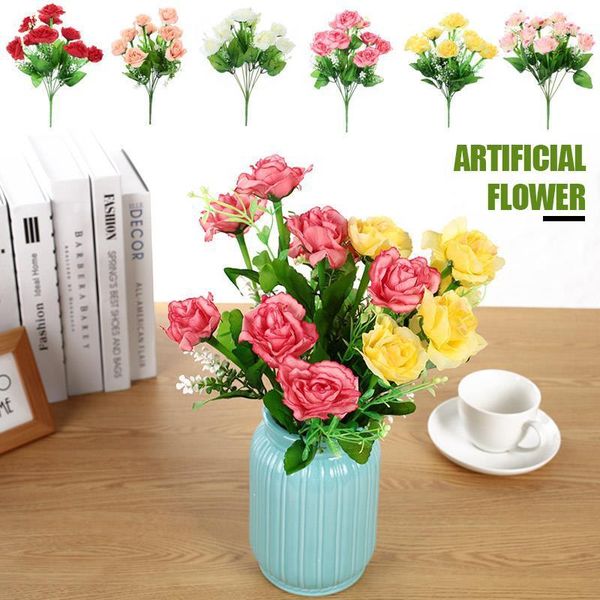 

decorative flowers & wreaths soledi silk cloth beautiful home decor hanging wall fake flower european artificial balcony party ornaments1