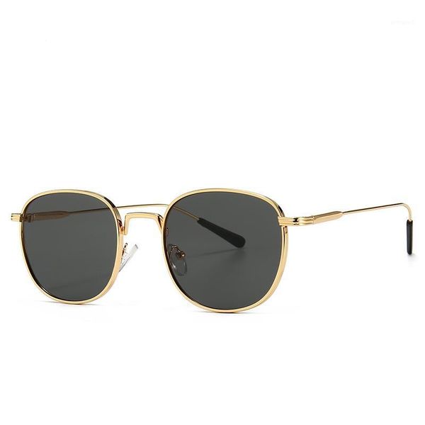 

sunglasses metal round modern retro trend street sunglasses1, White;black