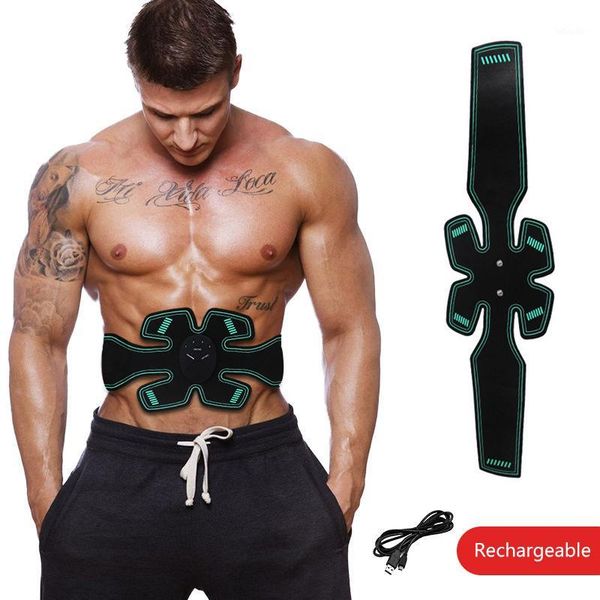 

waist support abdomen trainer muscle stimulator home gym exercise machine whshopping1, Black;gray