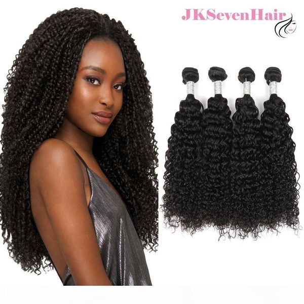 

12a grade curly wave brazilian virgin hair extensions 4pcs peruvian indian malaysian human hair weaves with thick bottom, Black