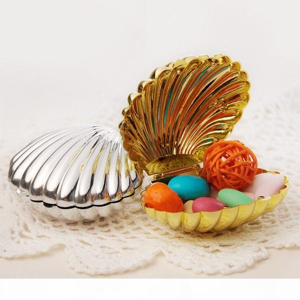 

пластиковые камея shell candy box упаковка коробки для свадьбы день рождения baby shower декора supplies