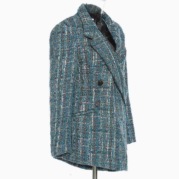 

women's suits & blazers twotwinstyle loose hit blazer color for woman stuck in long sleeves elegant blazers casual female fashion cloth, White;black