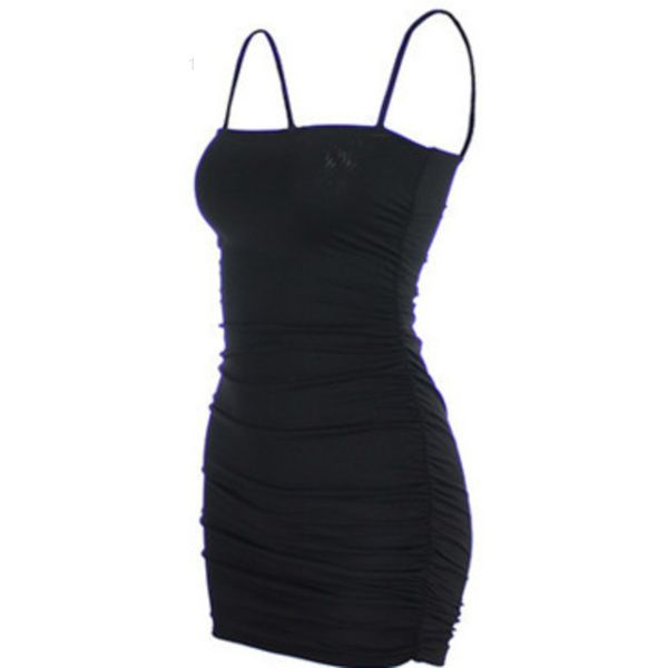 

womens fashion casual dresses brief hip skirt modal dropped summer dress66f, Black;gray