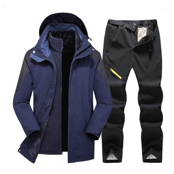 

winter ski suit for men ski jacket and pantsthick warm waterproof windproof snow coat snowboarding suits brands1