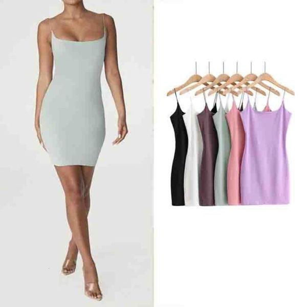 

back open style dress for women summer new slim u-neck chest high waist hip skirt, Black;gray