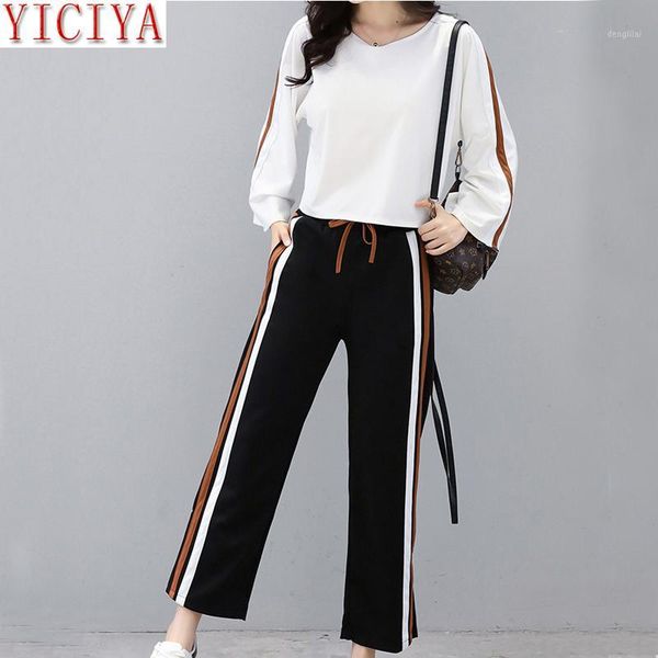 

yiciya sweatsuits for women set 2 piece tracksuits outfits pant and co-ord set striped winter autumn whiter 2020 clothes1, Gray