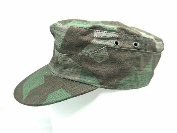 

wide brim hats reproduction german army soldier splinter camouflage camo field cap wwii store 5605101, Blue;gray