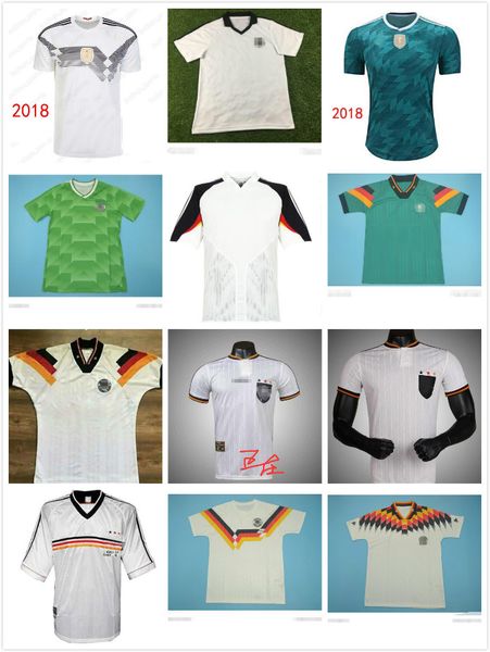 

world cup 1990 1998 1988 germany retro littbarski ballack soccer jersey klinsmann matthias 2006 2014 shirts kalkbrenner jersey 1996 2004, Black;yellow