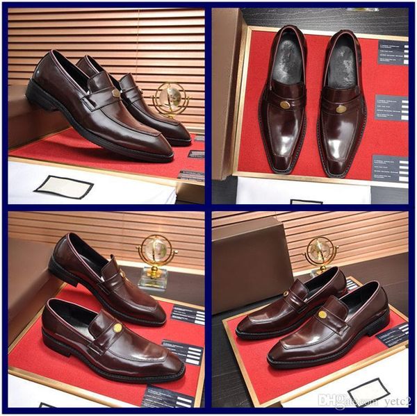

q4 men dress shoes leather genuine men's wedding loafers monk strap green black casual business shoes slip on party shoes footwear 22