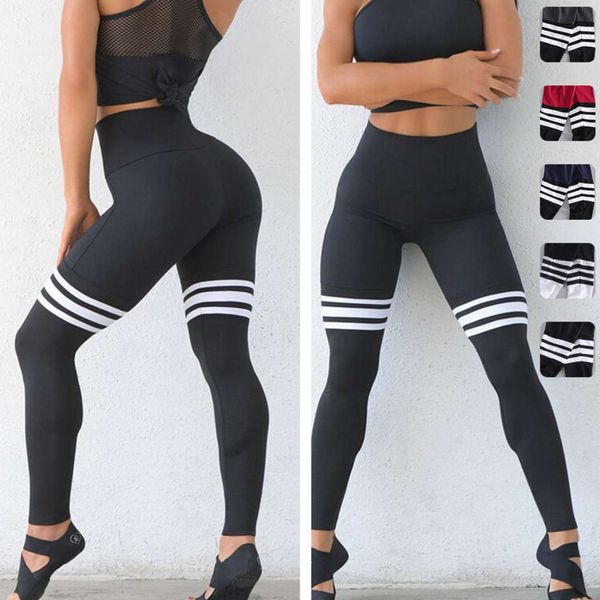 

chao brand net red fitness women's body shaping peach hip tight height elastic leg quick drying sports pants, Black