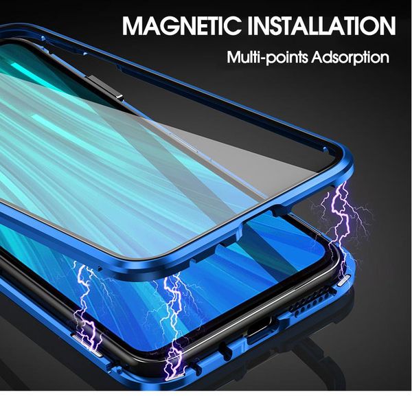 

360 metal magnetic double sided case for xiaomi redmi note 9 pro 9s 8t 7 pro redmi 9 8 8a bbyozv