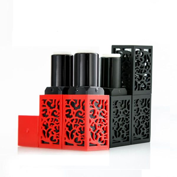 

storage bottles & jars 100 pcs hollow out design empty lipstick tube 12.1mm, plastic case packing