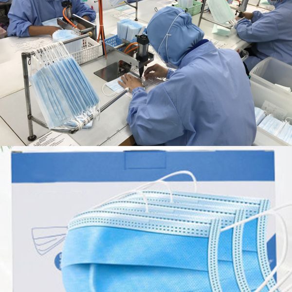 

protective disposable dustproof face mask facial 3 layers cover masks anti-dust disposable salon earloop mouthcnk27a