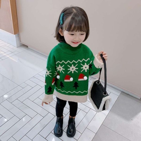 

pullover foreign girls' sle 2020 new children's sweater 4zss, Blue