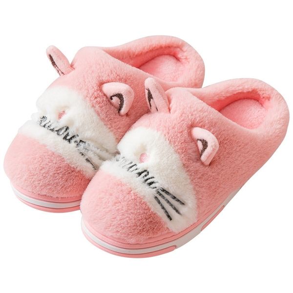 

women winter shoes slip on animal prints slippers ladies fur plush warm flats female indoor casual candy colors soft bottom new y201026, Black